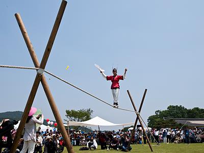 해미읍성 축제 개막행사 줄타기 썸네일 이미지